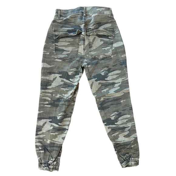 Camo Joggers Express Army High Rise Stretchy Joggers Size 4 Camo Denim - Picture 8 of 10